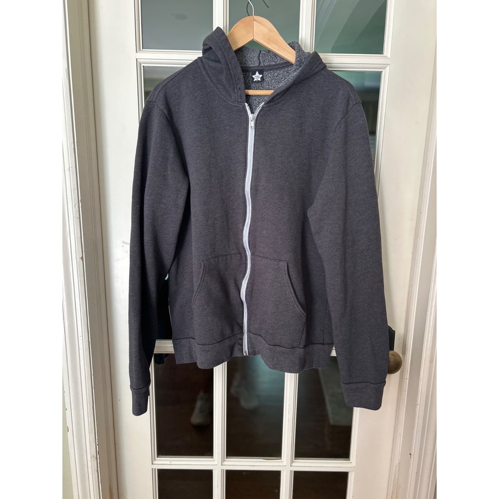 PixieLane Pixie Lane Hoodie Full zip sweatshirt XL Charcoal Gray EUC